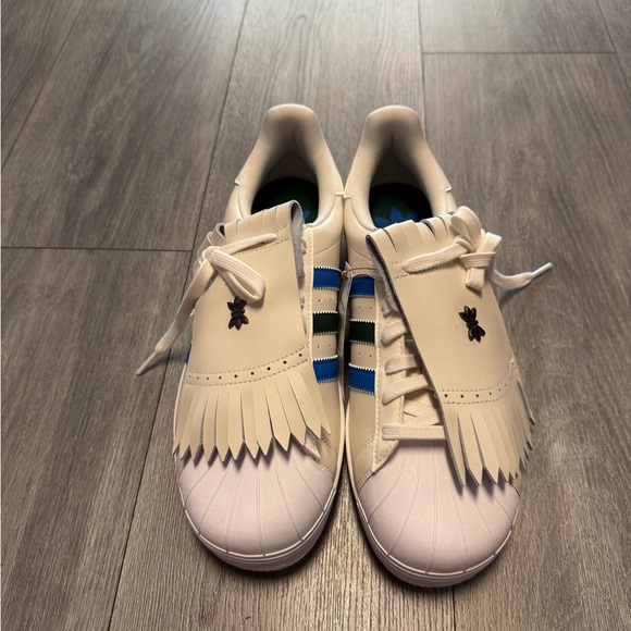 ADIDAS ROLLING LINKS SUPERSTAR Chalk White Spikeless Golf Men’s Size 9.5 IH2500 - Picture 4 of 8